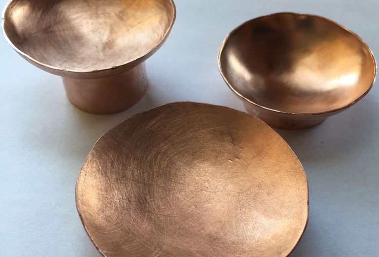 Goldschmieden Kinderkurs Schalen schmieden